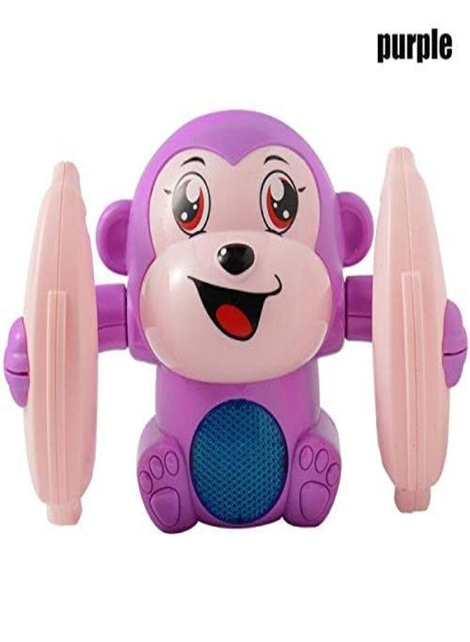 DEVHEART Dancing Monkey Musical Toy for Kids Baby Spinning Rolling Tumble Voice Control Musical Light and Sount Effect with Sensor Crawling Spinning Baby Toys - Image 4